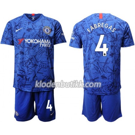 Chelsea Fabregas 4 Barn Hjemmedraktsett 2019-2020 Kortermet (+ Korte bukser)